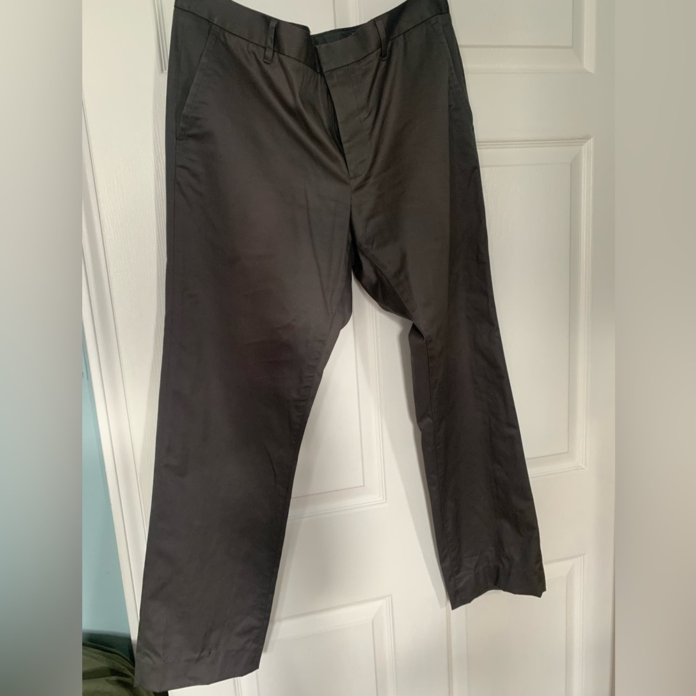 Bonobos Slim Fit Performance Dress Pants Dark Gray Men's Size 35 x 32